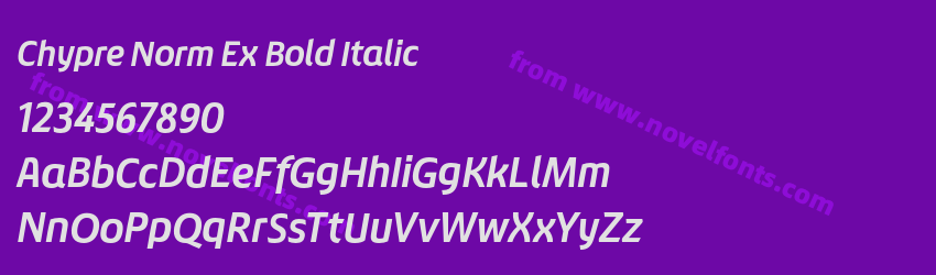 Chypre Norm Ex Bold ItalicPreview Chypre Norm Ex Bold ItalicPreview