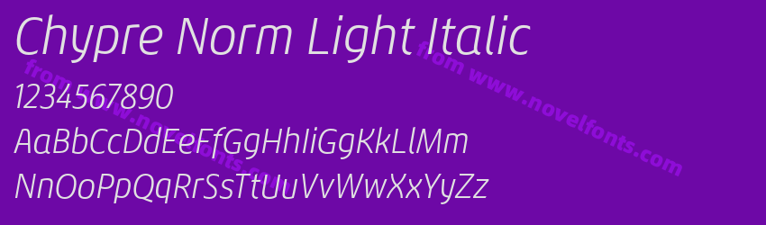 Chypre Norm Light ItalicPreview Chypre Norm Light ItalicPreview