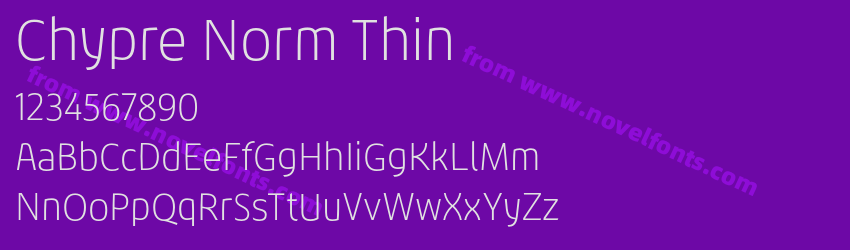 Chypre Norm ThinPreview Chypre Norm ThinPreview