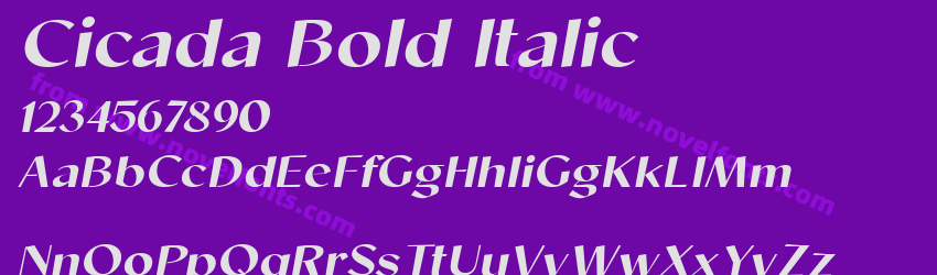 Cicada Bold ItalicPreview Cicada Bold ItalicPreview