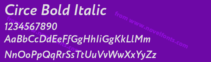 Circe Bold ItalicPreview Circe Bold ItalicPreview