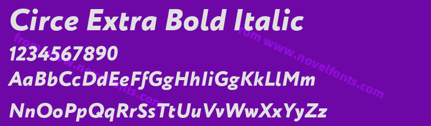Circe Extra Bold ItalicPreview Circe Extra Bold ItalicPreview