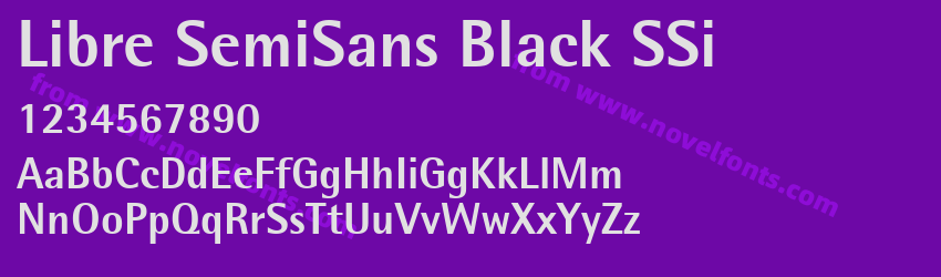 Libre SemiSans Black SSiPreview