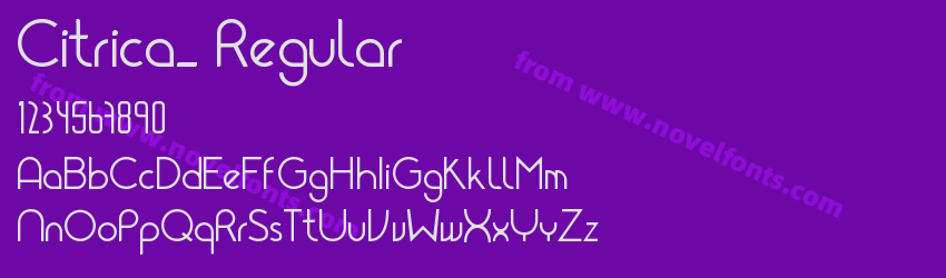 Citrica_ RegularPreview Citrica_ RegularPreview