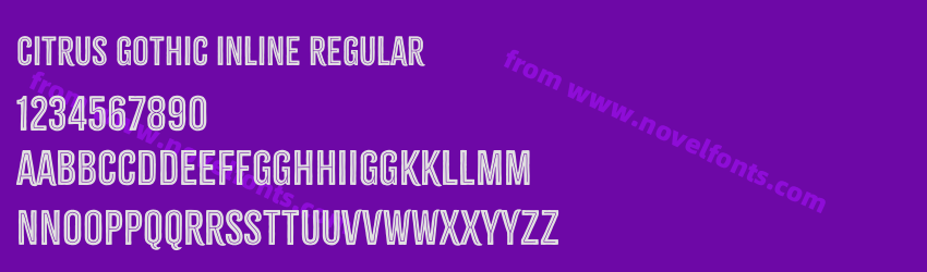 Citrus Gothic Inline RegularPreview
