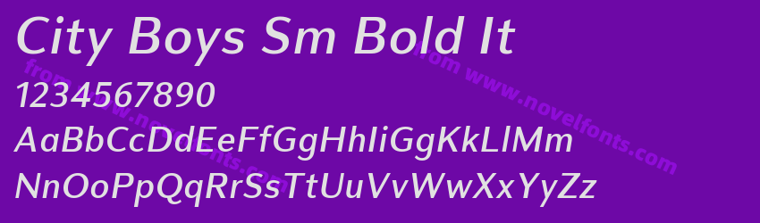 City Boys Sm Bold ItPreview City Boys Sm Bold ItPreview