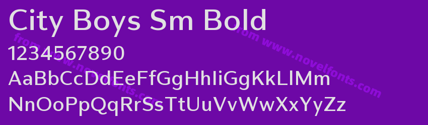 City Boys Sm BoldPreview City Boys Sm BoldPreview