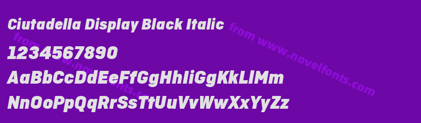 Ciutadella Display Black ItalicPreview Ciutadella Display Black ItalicPreview