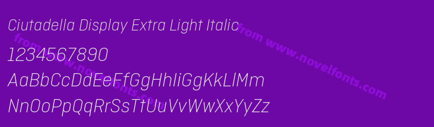 Ciutadella Display Extra Light ItalicPreview Ciutadella Display Extra Light ItalicPreview