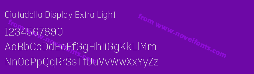 Ciutadella Display Extra LightPreview Ciutadella Display Extra LightPreview