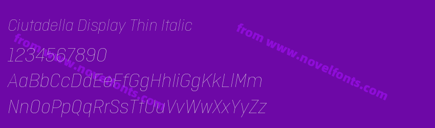 Ciutadella Display Thin ItalicPreview Ciutadella Display Thin ItalicPreview