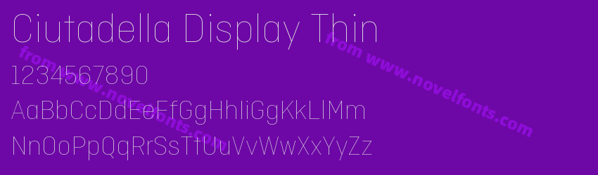 Ciutadella Display ThinPreview Ciutadella Display ThinPreview