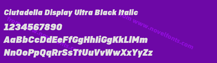 Ciutadella Display Ultra Black ItalicPreview Ciutadella Display Ultra Black ItalicPreview
