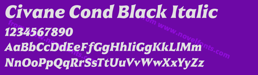 Civane Cond Black ItalicPreview Civane Cond Black ItalicPreview