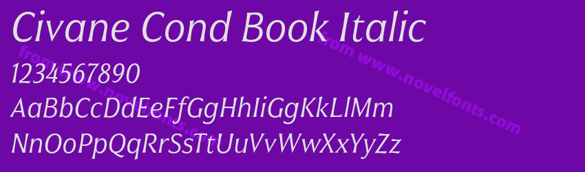 Civane Cond Book ItalicPreview Civane Cond Book ItalicPreview