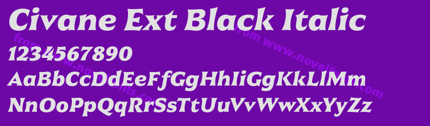 Civane Ext Black ItalicPreview Civane Ext Black ItalicPreview