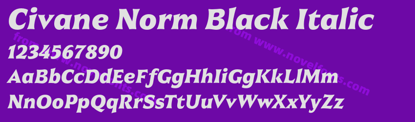 Civane Norm Black ItalicPreview Civane Norm Black ItalicPreview
