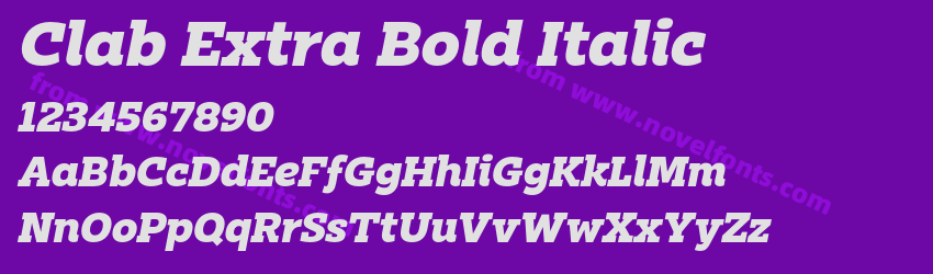Clab Extra Bold ItalicPreview Clab Extra Bold ItalicPreview