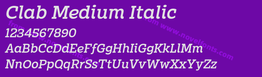 Clab Medium ItalicPreview Clab Medium ItalicPreview