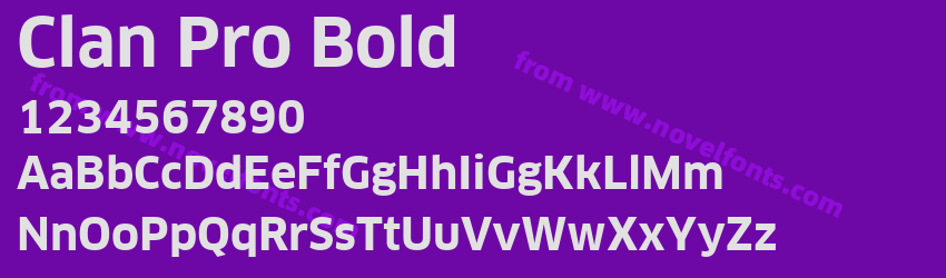 Clan Pro BoldPreview Clan Pro BoldPreview
