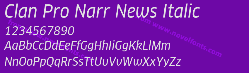 Clan Pro Narr News ItalicPreview