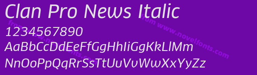 Clan Pro News ItalicPreview Clan Pro News ItalicPreview