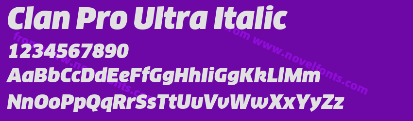 Clan Pro Ultra ItalicPreview Clan Pro Ultra ItalicPreview
