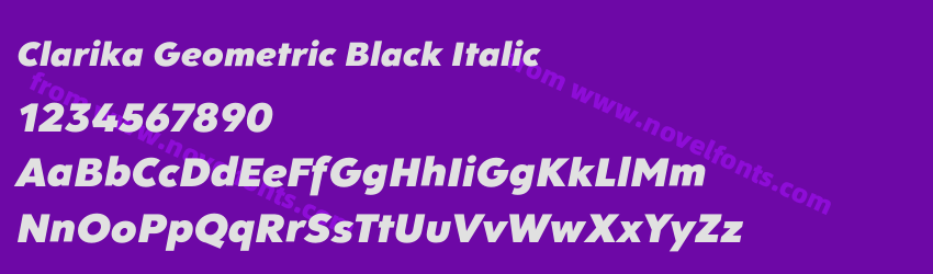 Clarika Geometric Black ItalicPreview Clarika Geometric Black ItalicPreview