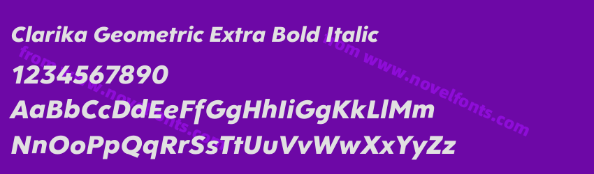 Clarika Geometric Extra Bold ItalicPreview Clarika Geometric Extra Bold ItalicPreview