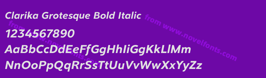 Clarika Grotesque Bold ItalicPreview Clarika Grotesque Bold ItalicPreview