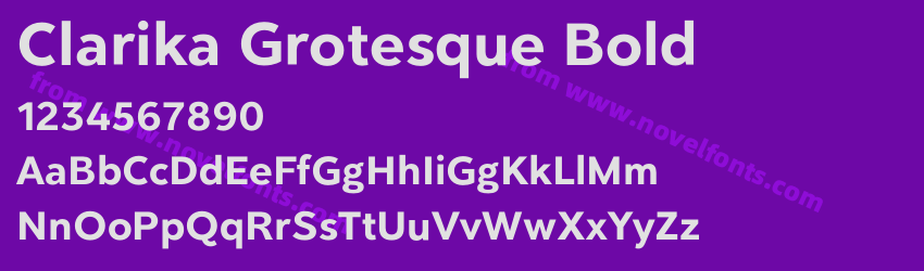 Clarika Grotesque BoldPreview Clarika Grotesque BoldPreview