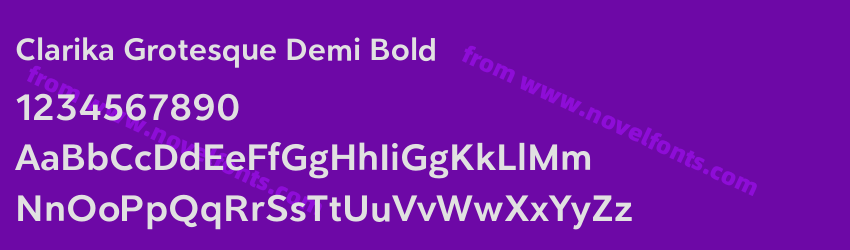 Clarika Grotesque Demi BoldPreview Clarika Grotesque Demi BoldPreview