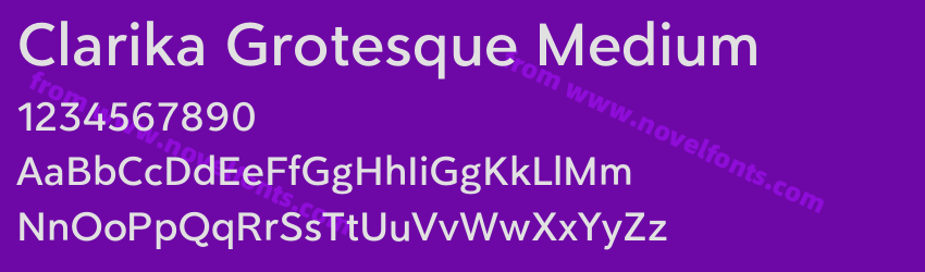 Clarika Grotesque MediumPreview Clarika Grotesque MediumPreview