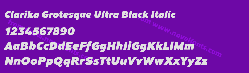 Clarika Grotesque Ultra Black ItalicPreview Clarika Grotesque Ultra Black ItalicPreview