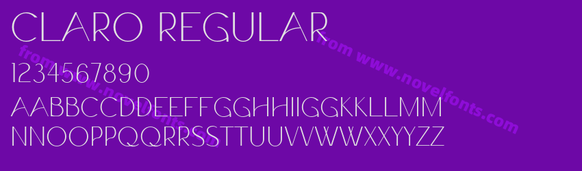 Claro RegularPreview Claro RegularPreview