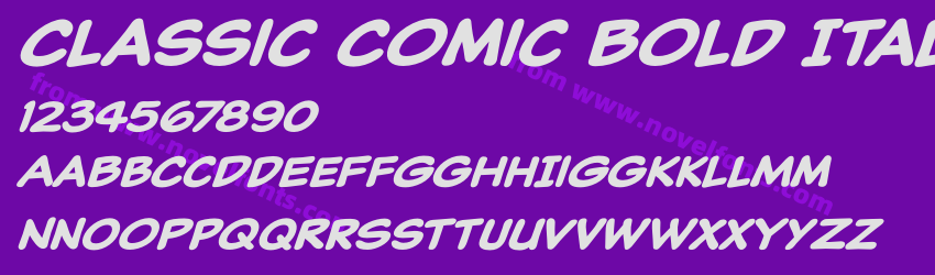 Classic Comic Bold ItalicPreview Classic Comic Bold ItalicPreview