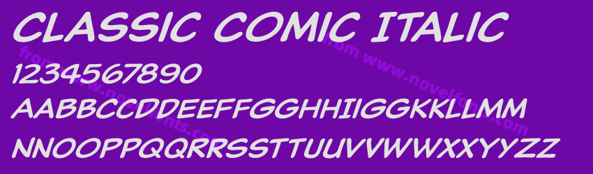 Classic Comic ItalicPreview Classic Comic ItalicPreview
