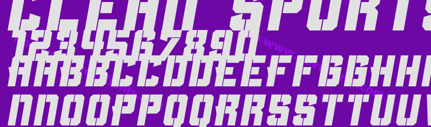 Clean Sports StencilPreview Clean Sports StencilPreview