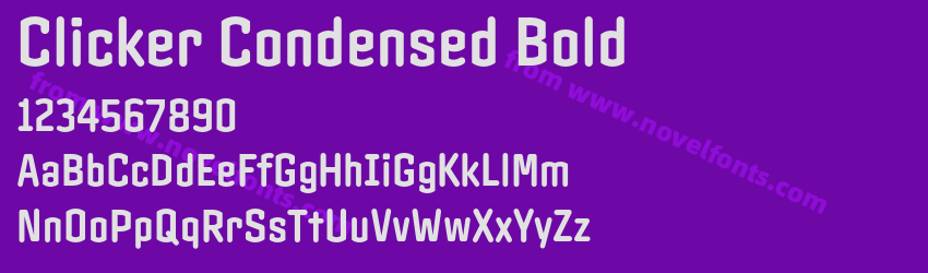 Clicker Condensed BoldPreview Clicker Condensed BoldPreview