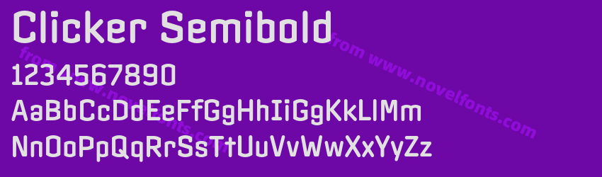 Clicker SemiboldPreview Clicker SemiboldPreview