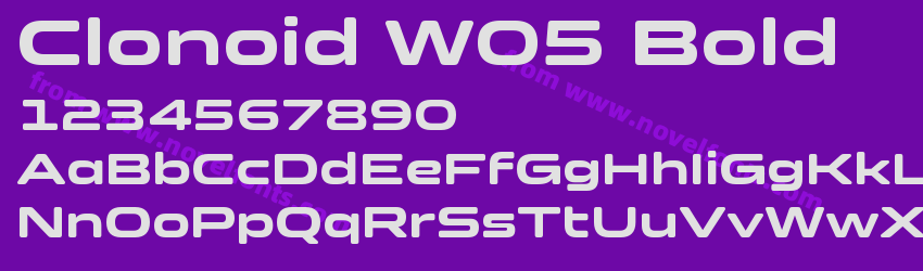 Clonoid W05 BoldPreview Clonoid W05 BoldPreview