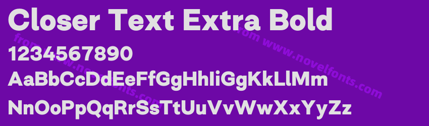 Closer Text Extra BoldPreview Closer Text Extra BoldPreview