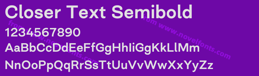 Closer Text SemiboldPreview Closer Text SemiboldPreview