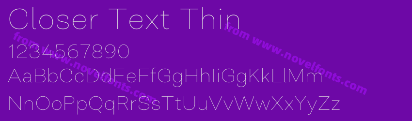 Closer Text ThinPreview Closer Text ThinPreview