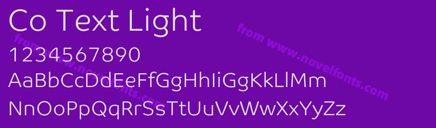 Co Text LightPreview Co Text LightPreview