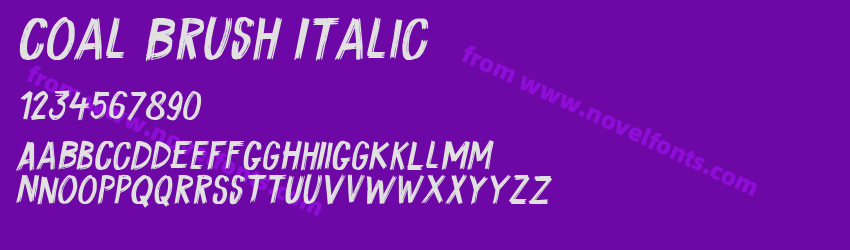 Coal Brush ItalicPreview Coal Brush ItalicPreview