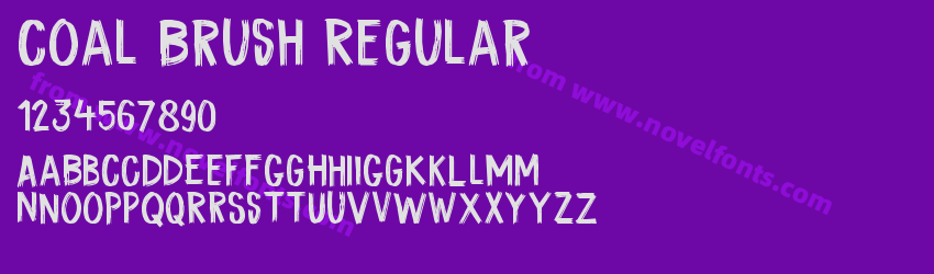 Coal Brush RegularPreview Coal Brush RegularPreview