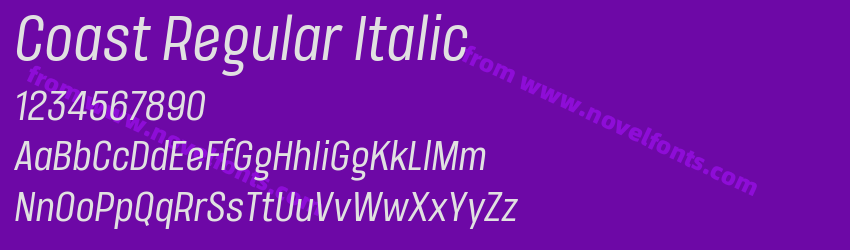 Coast Regular ItalicPreview Coast Regular ItalicPreview
