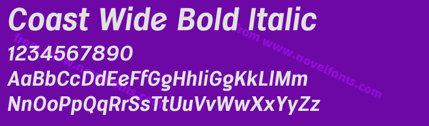Coast Wide Bold ItalicPreview Coast Wide Bold ItalicPreview
