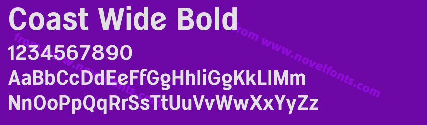 Coast Wide BoldPreview Coast Wide BoldPreview